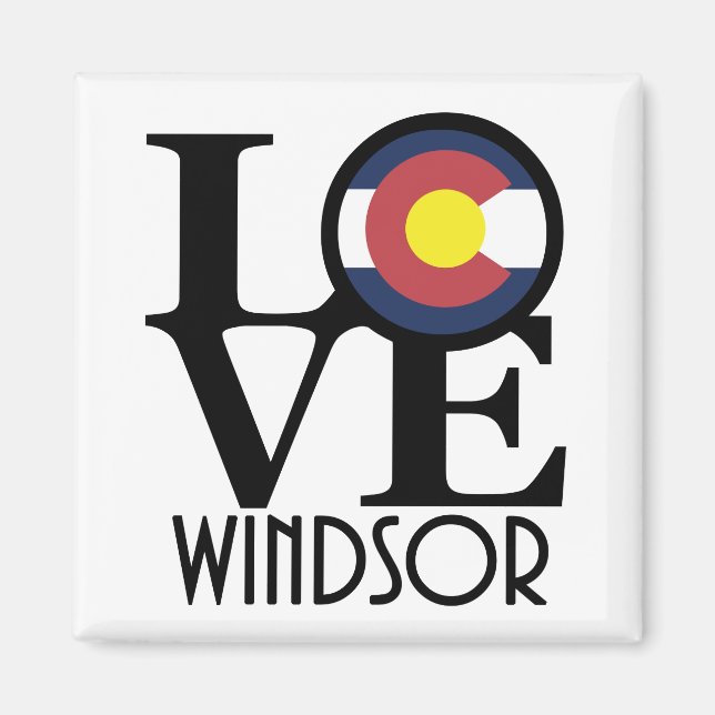 Aimant LOVE Windsor Colorado (Devant)