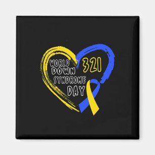 Aimant Love World Down Syndrome Journée de sensibilisatio