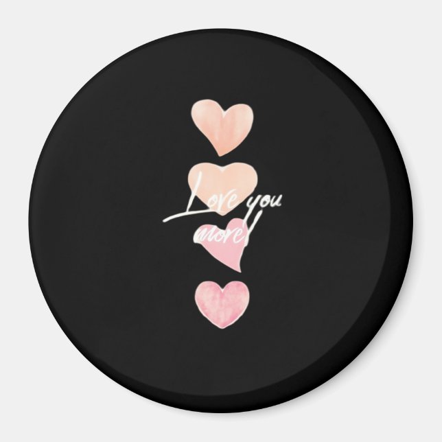 Aimant Love You More Romantic Vibe  (Devant)