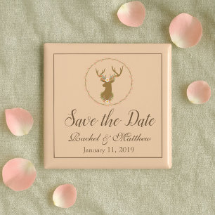 Aimant Lovely Deer Enregistrer la date
