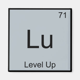 Aimant Lu - Tee symbole d'élément de chimie drôle de mont