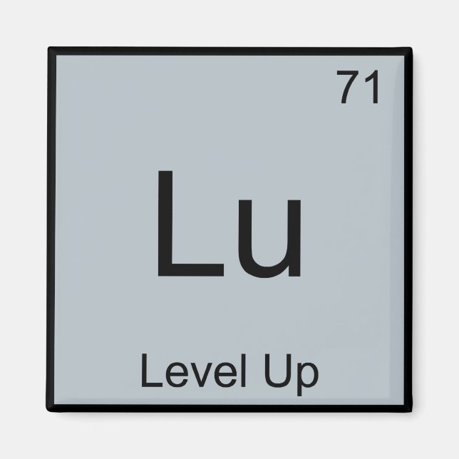 Aimant Lu - Tee symbole d'élément de chimie drôle de mont (Devant)