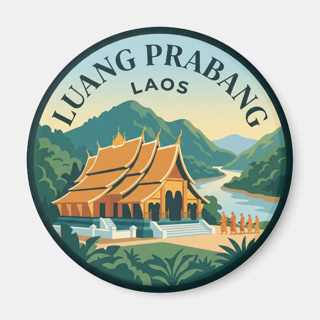 Aimant Luang Prabang Laos (Devant)