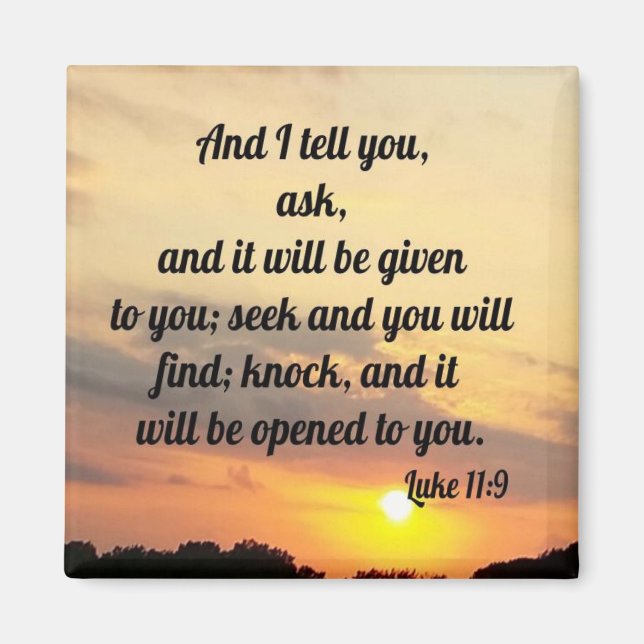 Aimant Luc 11:9 (Devant)