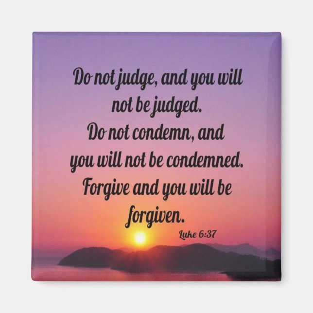 Aimant Luc 6:37 - Réfrigérateur (Devant)