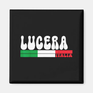 Aimant Lucera Ville Italie Drapeau Vintage Italie Pour Vo