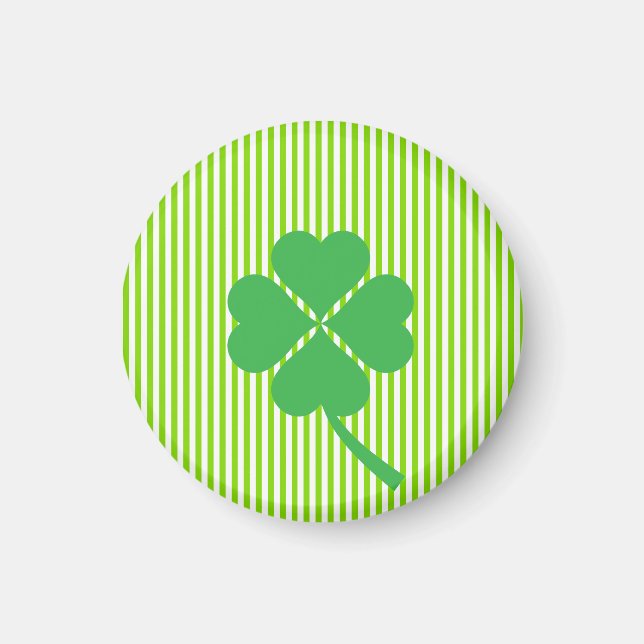Aimant Lucky Four Leaf Shamrock Design-87906 (Devant)