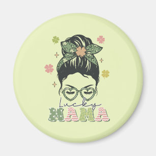 Aimant Lucky Mama - Messy Bun - Clover St. Patrick
