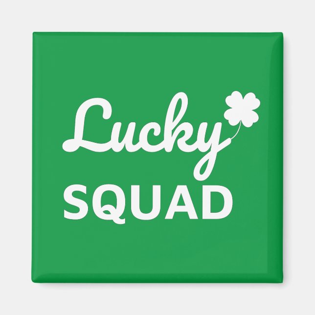 Aimant Lucky Squad St. Patrick's Day (Devant)