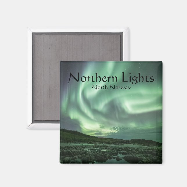 Aimant Lueurs boréales Norvège (Recto/Verso)