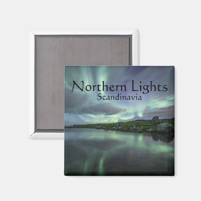 Aimant Lueurs boréales Norvège (Recto/Verso)
