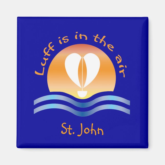 Aimant Luffers Sunset_Luff est dans l'air St. John (Devant)