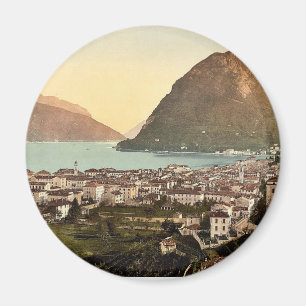 Aimant Lugano, vue générale, Tessin, cru de la Suisse