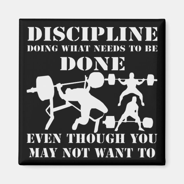 Aimant Lui Discipline Faire Ce Qui Doit Être Fait # (Devant)