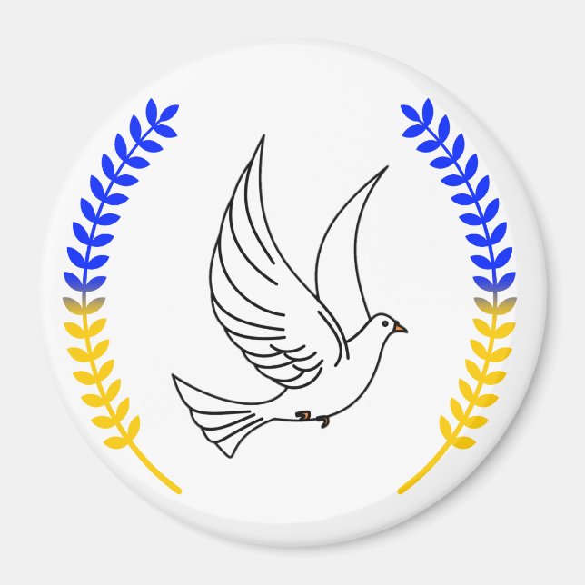 Aimant L'Ukraine soutient . Je suis avec l'Ukraine ! ! !  (Devant)