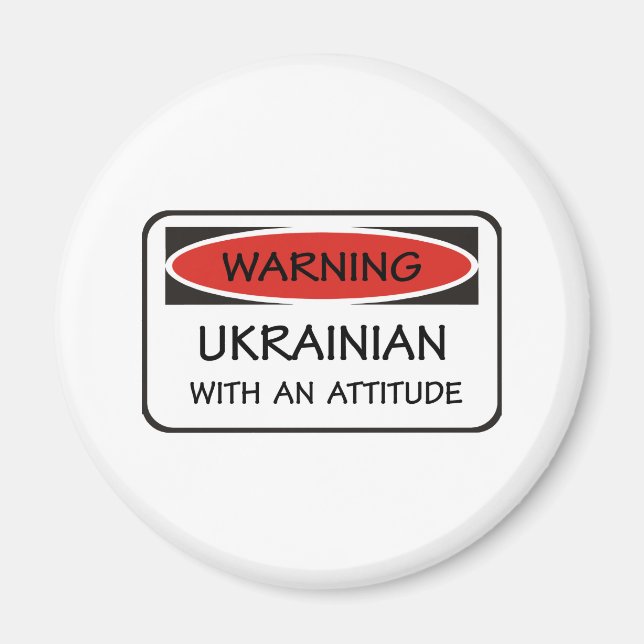 Aimant L'Ukrainien Avec Une Attitude (Devant)
