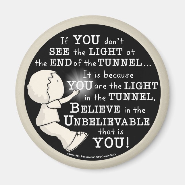 Aimant Lumière dans le tunnel (Devant)