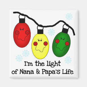 Aimant Lumière de Nana et de Papa's Life Tshirts and Gift