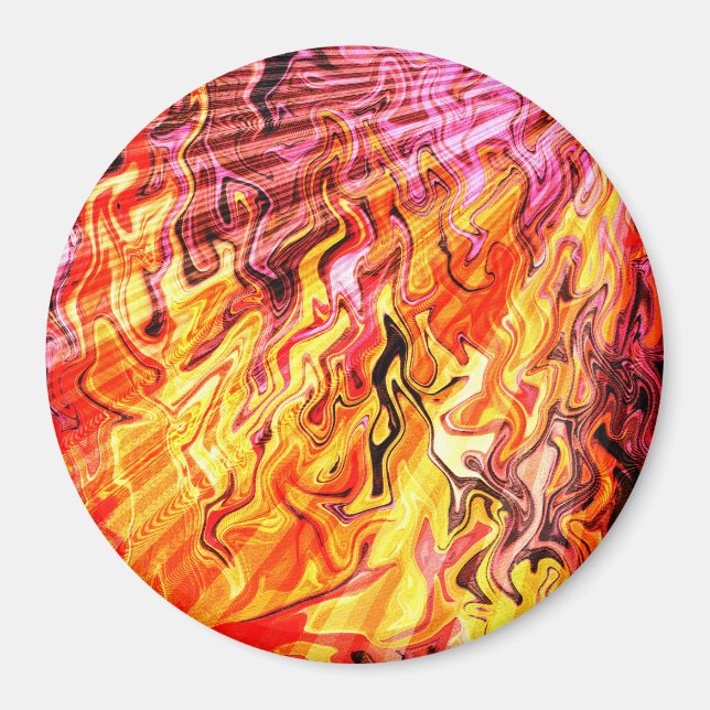 Aimant Lumière du soleil à travers les flammes...... (Devant)