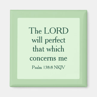 Aimant Lumière Vert foi chrétienne Bible Verse Écriture