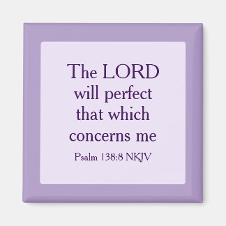 Aimant Lumière Violet foi chrétienne Bible Verse Écriture