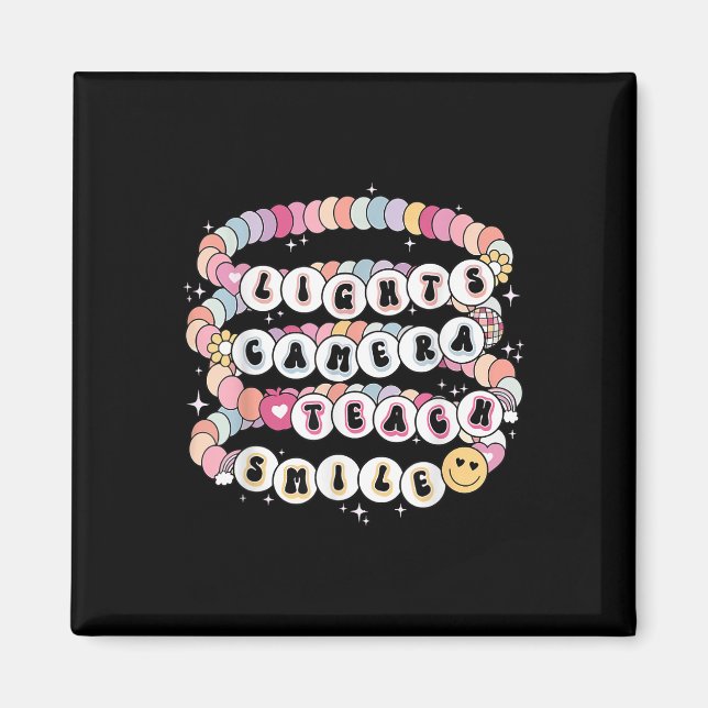 Aimant Lumières Caméra Enseigner Bracelet Smile Enseignan (Devant)