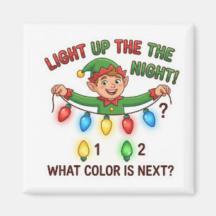 Aimant Lumières de Lutin de Noël Motif Jeu de Logique Aim