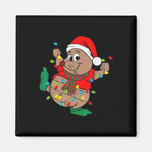 Aimant Lumières de Noël Gus de Père Noël (Devant)