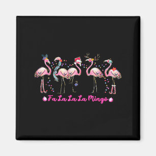 Aimant Lumières de sapin de Noël Fa La La Mingo Flamingo
