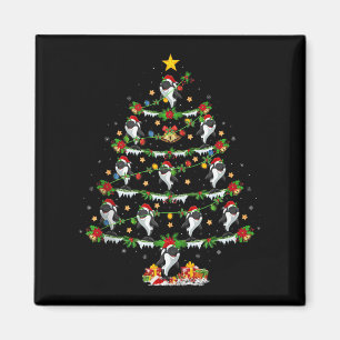 Aimant Lumières de sapin de Noël Orque Animal marin drôle