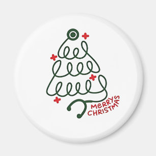 Aimant Lumières de sapin de Noël Stéthoscope Blouse de so