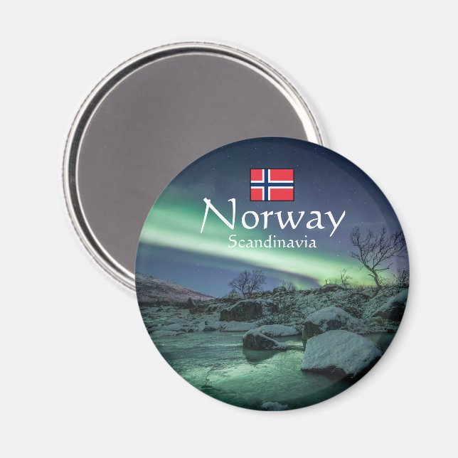 Aimant Lumières du Nord Norvège (Recto/Verso)
