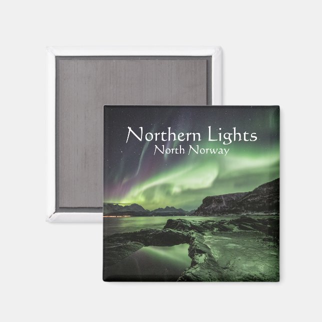 Aimant Lumières du Nord Norvège (Recto/Verso)