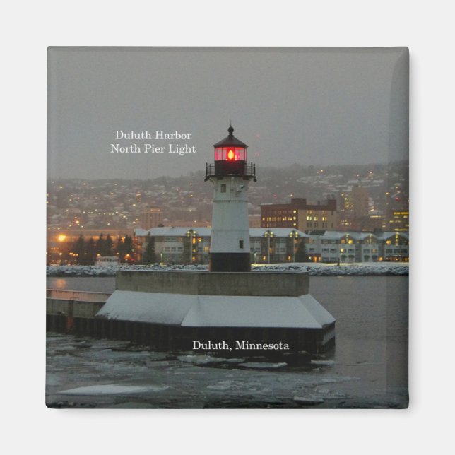 Aimant lumineux du quai nord du port de Duluth (Devant)