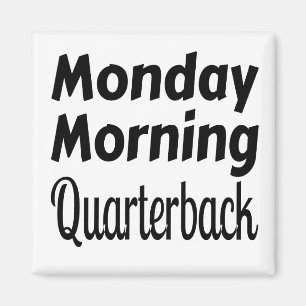 Aimant Lundi Matin Quarterback Sports Drôle Football