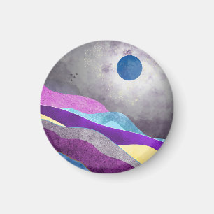 Aimant Lune bleue