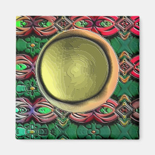 Aimant Lune centrale en laiton de laiton d'aimant