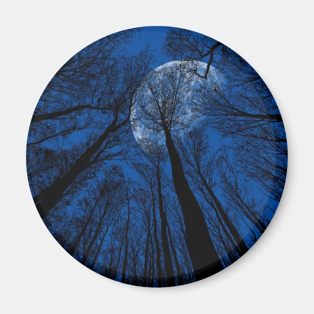 Aimant Lune dans le ciel nocturne (Devant)