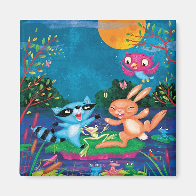 Aimant Lune d'automne (Devant)