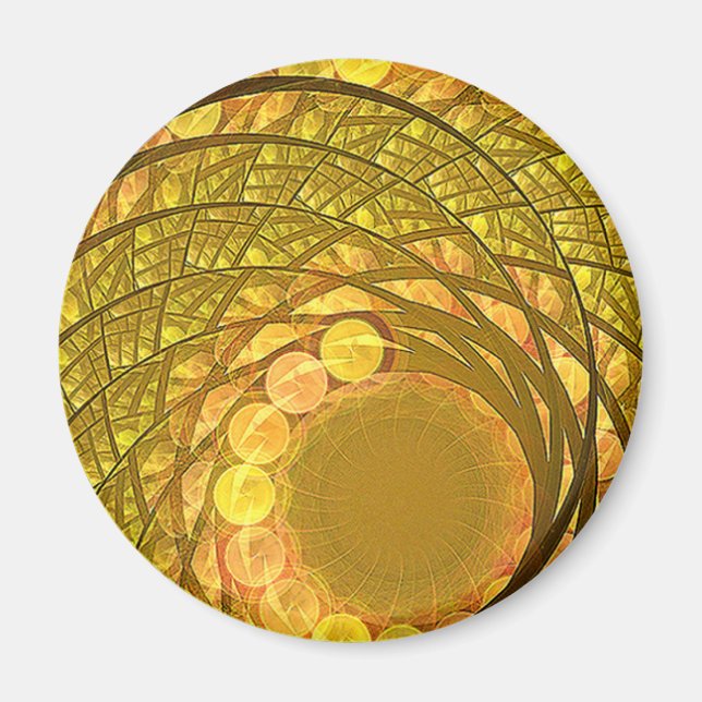 Aimant Lune de fleurs brillantes (Devant)