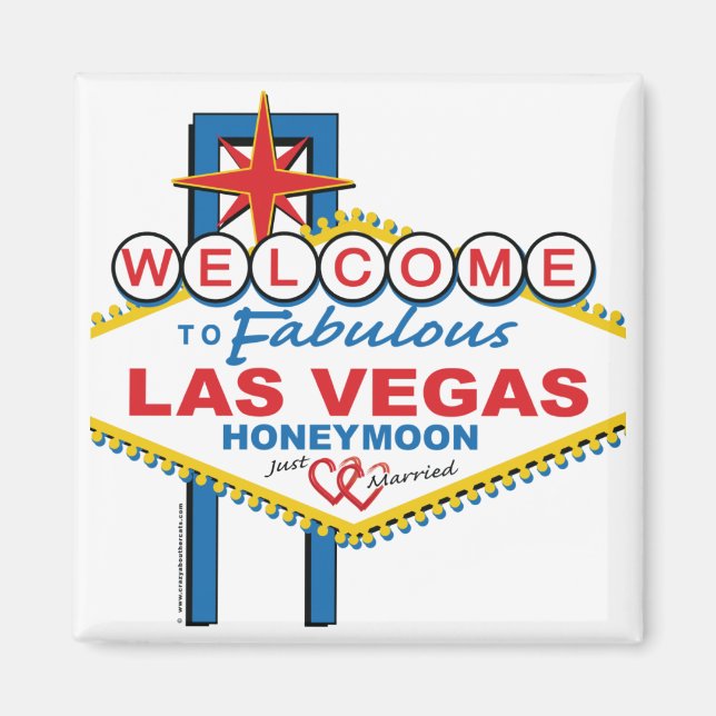 Aimant Lune de miel de Las Vegas (Devant)