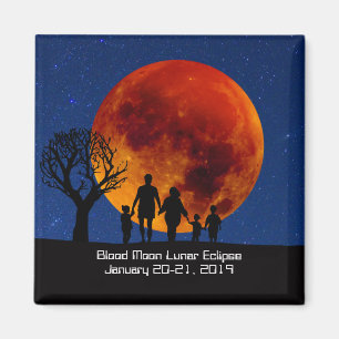 Aimant Lune de sang Éclipse lunaire 2019
