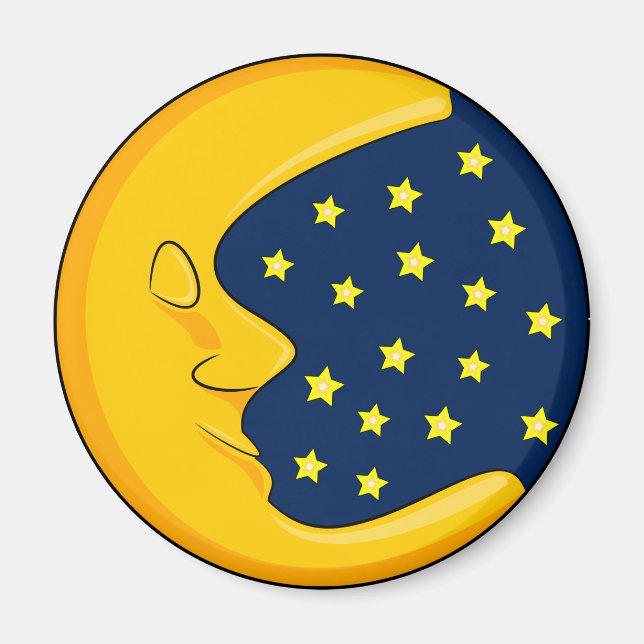 Aimant Lune Et Étoiles (Devant)