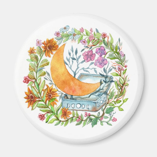 Aimant Lune hors de la boîte (Devant)