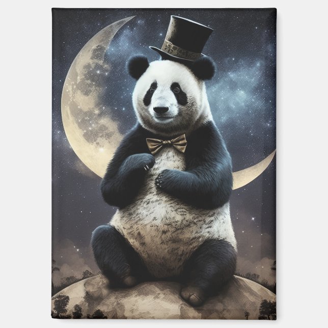 Aimant Lune Panda Ours (Recto)