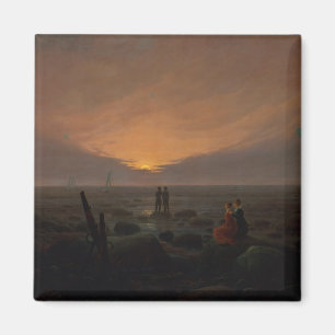 Aimant Lune se levant au-dessus de la mer, 1821