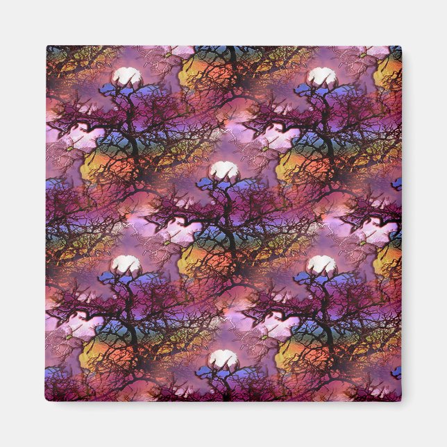 Aimant Lunes dans les arbres.... (Devant)