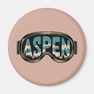 Aimant Lunettes de ski Aspen Snowmass Colorado cadeaux de