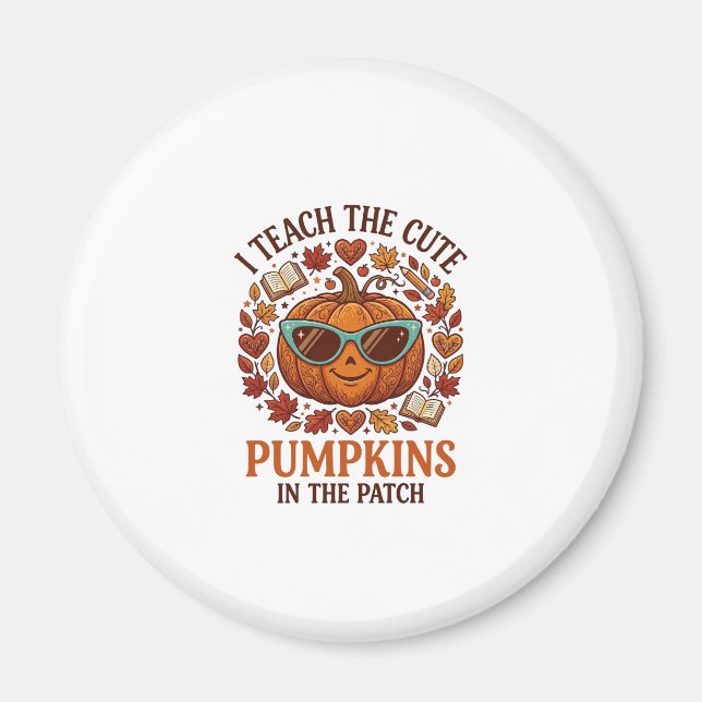 Aimant Lunettes de soleil Halloween Patch Citrouilles Mig (Devant)