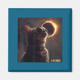 Aimant Lunettes de soleil pour chat mignon Éclipse solair